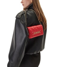 LOVE MOSCHINO QUILTED Clutch / Wallet with shoulder strap RED - Women&rsquo;s Wallets - 2