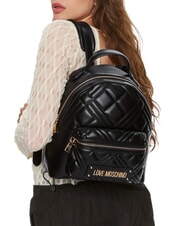 LOVE MOSCHINO QUILTED Backpack Black - Women&rsquo;s Bags - 2