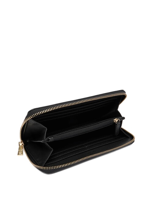 QUILTED Zip Around Wallet Black - Women&rsquo;s Wallets