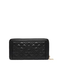 LOVE MOSCHINO QUILTED Zip Around Wallet Black - Women&rsquo;s Wallets - 3
