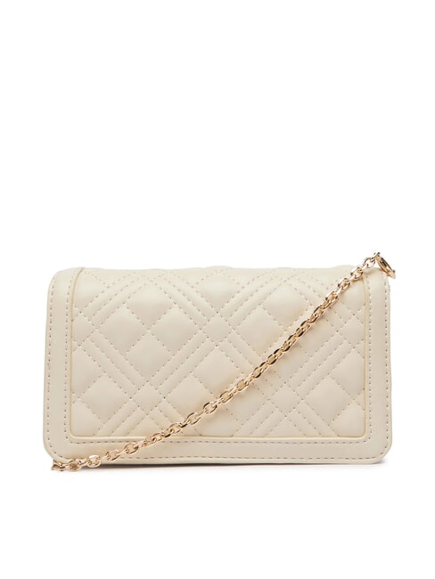 QUILTED Clutch / Wallet with shoulder strap ivory - Women&rsquo;s Wallets