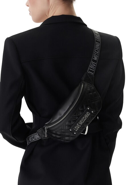 QUILTED Pouch black lacquer - Women&rsquo;s Bags