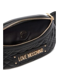 LOVE MOSCHINO QUILTED Pouch Black - Women&rsquo;s Bags - 4
