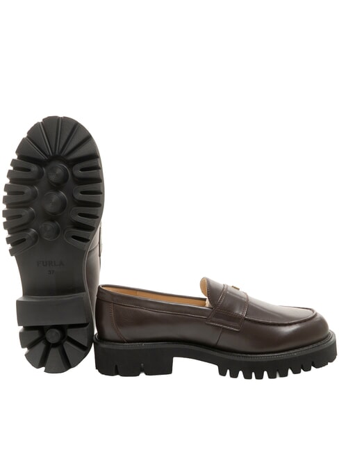 TANK Leather moccasins chocolate - Women&rsquo;s shoes