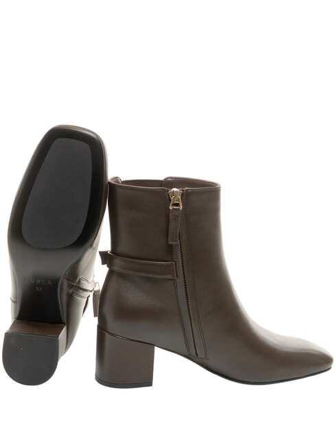 BLOCK  Ankle boots with 5.5 cm heel chocolate - Women&rsquo;s shoes