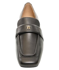 FURLA SIGNATURE  Leather moccasins Black - Women&rsquo;s shoes - 4