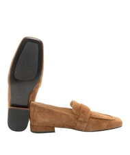 FURLA SIGNATURE  Suede leather loafers - Women&rsquo;s shoes