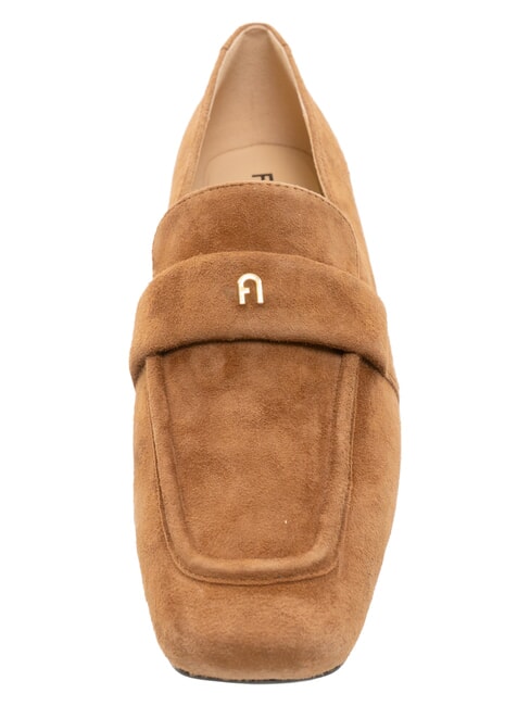 SIGNATURE  Suede leather loafers cognac - Women&rsquo;s shoes
