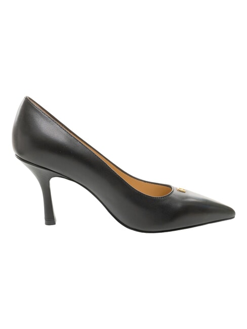 ATELIER  Leather d&eacute;collet&eacute;, 9 cm heel Black - Women&rsquo;s shoes