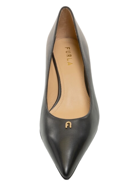 ATELIER  Leather d&eacute;collet&eacute; with 5cm heel Black - Women&rsquo;s shoes