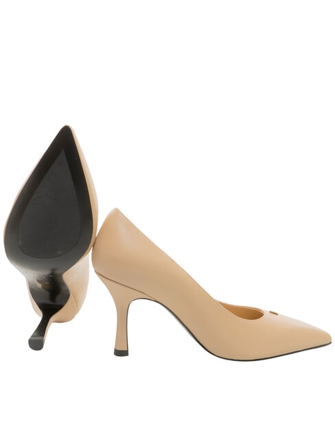 ATELIER  Leather d&eacute;collet&eacute;, 9 cm heel ballerina - Women&rsquo;s shoes