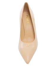 FURLA ATELIER  Leather d&eacute;collet&eacute;, 9 cm heel ballerina - Women&rsquo;s shoes - 4