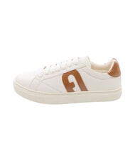FURLA CITY Two-tone sneakers talcum powder h+cognac h - Women&rsquo;s shoes - 3