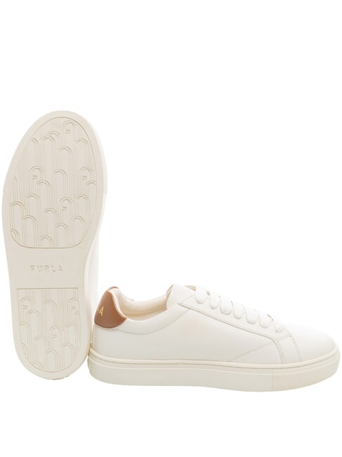 CITY Two-tone sneakers talcum powder h+cognac h - Women&rsquo;s shoes