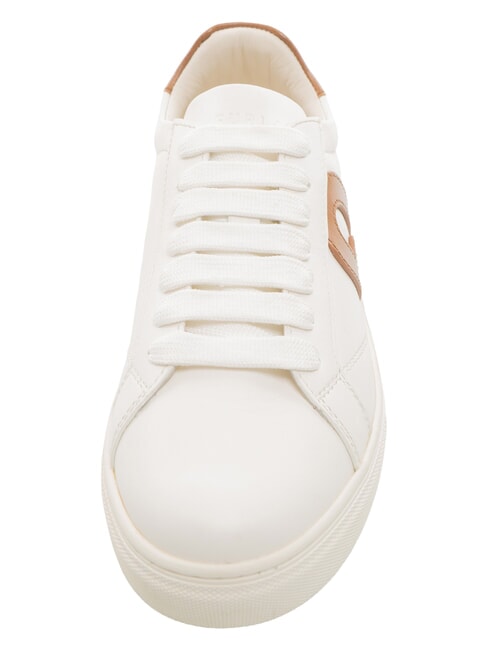 CITY Two-tone sneakers talcum powder h+cognac h - Women&rsquo;s shoes