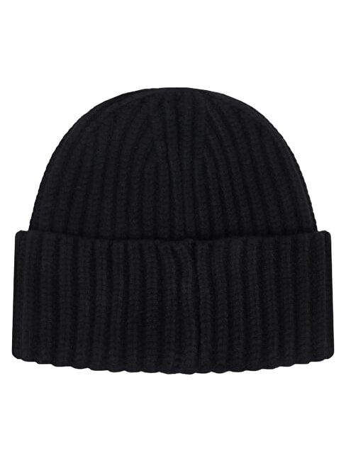 NOELLE 2 KNITTED Cuffed hat BLACK - Hats