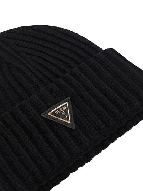 NOELLE 2 KNITTED Cuffed hat BLACK - Hats
