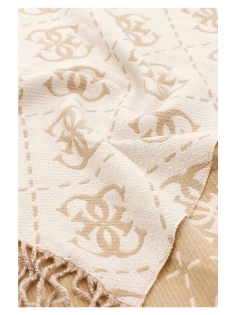 NOLANA 4G LOGO Scarf with fringes bone logo - Scarves