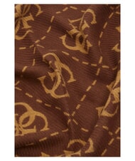 GUESS NOLANA 4G LOGO Scarf with fringes brown - Scarves - 2