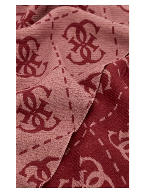 NOLANA 4G LOGO Scarf with fringes cinnamon logo - Scarves