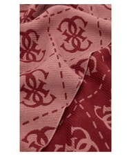 GUESS NOLANA 4G LOGO Scarf with fringes cinnamon logo - Scarves - 2