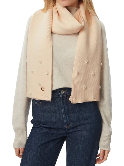 KNITTED Glitter scarf OFFWHITE - Scarves