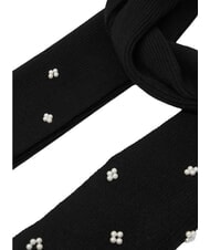 GUESS KNITTED Glitter scarf BLACK - Scarves - 3