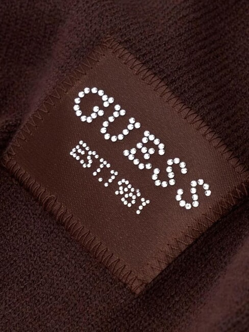 KNITTED Scarf with logo bitter brown - Scarves