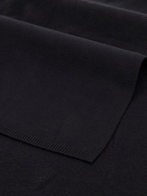 KNITTED Scarf with logo BLACK - Scarves