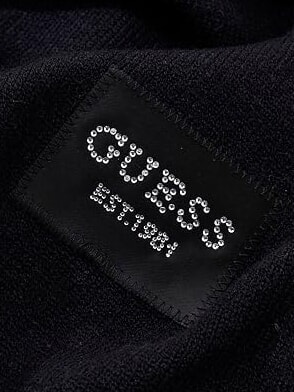 KNITTED Scarf with logo BLACK - Scarves