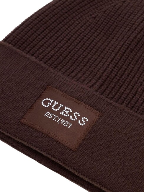 KNITTED Cuffed hat bitter brown - Hats