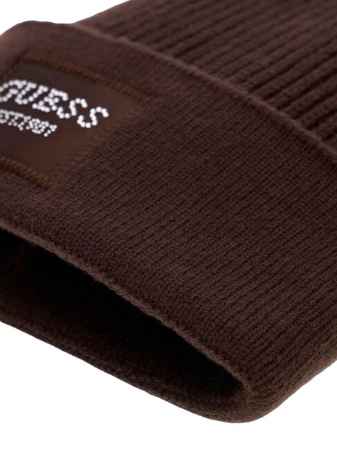 KNITTED Cuffed hat bitter brown - Hats