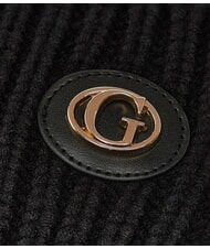 GUESS KNITTED Cuffed hat BLACK - Hats - 3