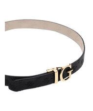 GUESS JENA Double-sided belt black logo/bone logo - Belts - 4