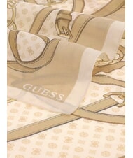 GUESS PRINTED Scarf with logo bone - Scarves - 3