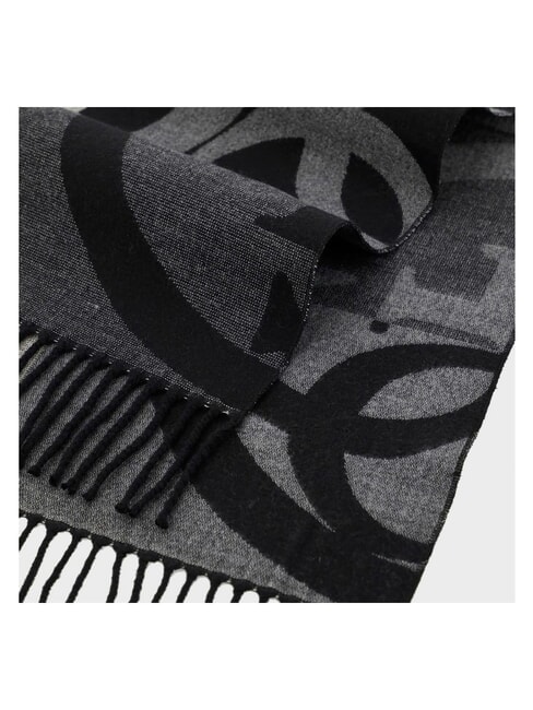 BASIC Scarf with fringes BLACK - Scarves