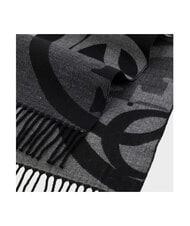 GUESS BASIC Scarf with fringes BLACK - Scarves - 3