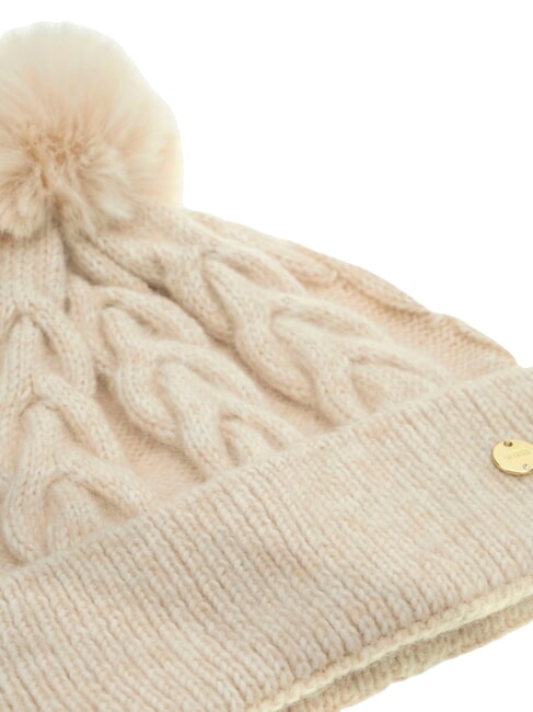 KNITTED Hat with pom poms white - Hats
