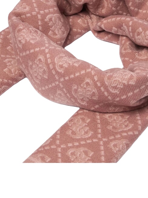 JACQUARD Scarf with fringes cinnamon logo - Scarves