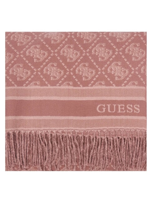 JACQUARD Scarf with fringes cinnamon logo - Scarves