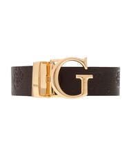GUESS JENA Double-sided belt bone logo/brown logo - Belts - 3