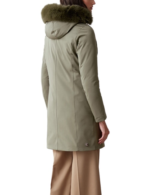 PURENESS Hooded jacket mud - Women's down jackets