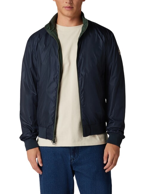 FIBERS Reversible jacket botanical navy blue - Men's Jackets