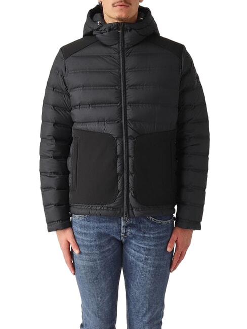 DURABILITY Down jacket with hood black - Men's down jackets