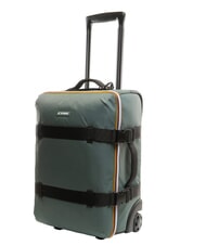 KWAY BLOSSAC  Waterproof Hand Luggage Trolley green balsam-black p - Hand luggage - 7