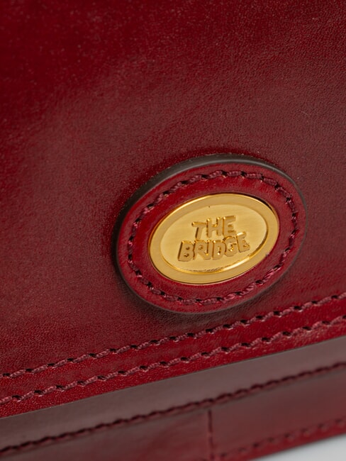 STORY DONNA Mini shoulder bag, in leather Barolo/Gold - Women&rsquo;s Bags