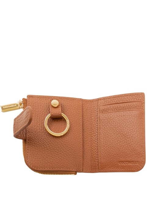 METALLIC SOFT Mini Leather Wallet cognac - Women&rsquo;s Wallets