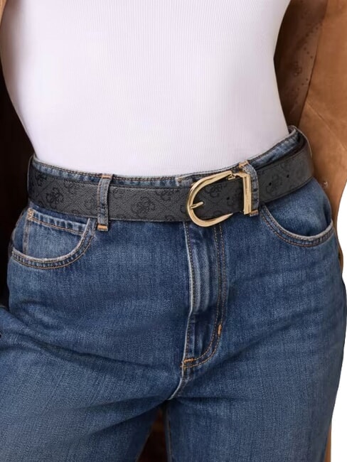 YVONNE LOGO Reversible belt vikky large roo coalog tote bag - Belts
