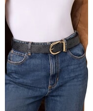 GUESS YVONNE LOGO Reversible belt vikky large roo coalog tote bag - Belts - 2