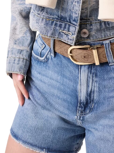 YVONNE LOGO Reversible belt MILK LOGO - Belts